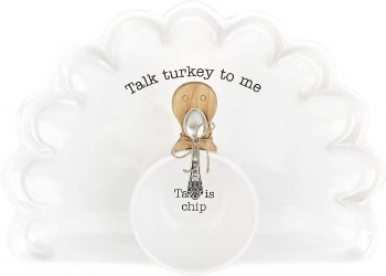 MUDPIE TURKEY CHIP DIP BOWL