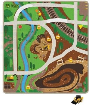 JOHN DEERE PLAY CARPET W/VEHICLES