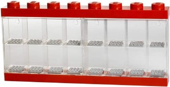 LEGO MINIFIGURE DISPLAY CASE 16 RED