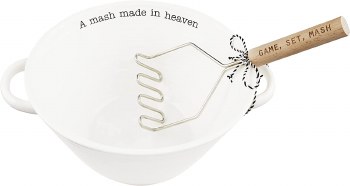 MUD PIE CIRCA POTATO BOWL SET EXCL