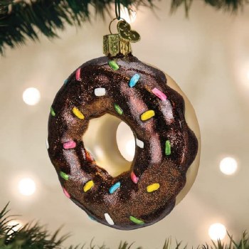OLD WORLD CHRISTMAS CHOCOLATE DONUT