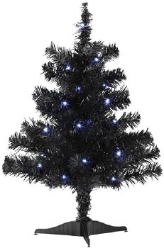OLD WORLD CHRISTMAS MINI BLK PRE LIT