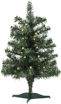 OLD WORLD CHRISTMAS MINI LIT TREE
