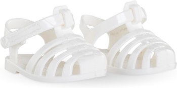 COROLLE 14&quot; DOLL SANDALS WHITE