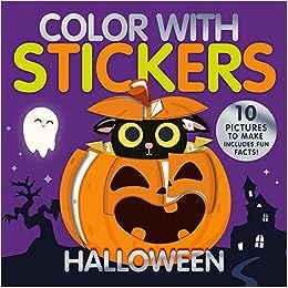 HALLOWEEN COLOR WITH STICKERS BOOK