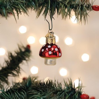 OLD WORLD CHRISTMAS MINI MUSHROOM