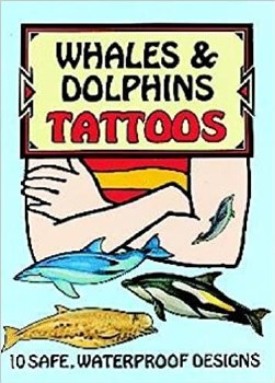DOVER TATTOO BOOK WHALES &amp; DOLPHINS