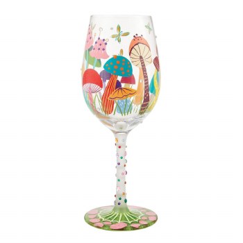 LOLITA WINE GLASS GROOVY SHROOMS