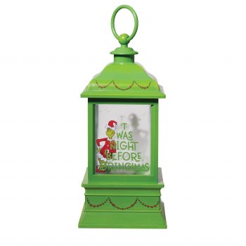 GRINCH HOLIDAY GLITTER LANTERN