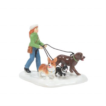 D56 SNOW VILLAGE GETTIN OUR STEPS IN