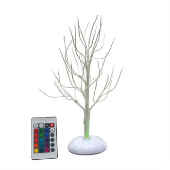 D56 VILLAGE WHITE TWINKLE BRANCH TREE