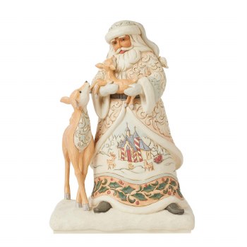 HEARTWOOD CREEK WOODLAND SANTA W/FAWN
