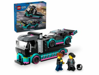 LEGO CITY RACE CAR &amp; CAR CARRIER TRUCK