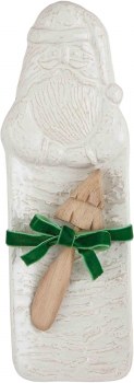 MUD PIE WHITE SANTA HOSTESS SET