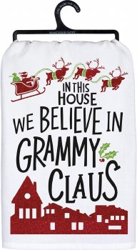 PBK XMAS KITCHEN TOWEL GRAMMY CLAUS