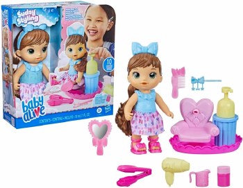 BABY ALIVE SUDSY STYLING BRUNETTE