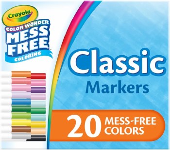 CRAYOLA COLOR WONDER 20CT MARKERS