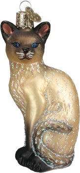 OLD WORLD CHRISTMAS SIAMESE CAT