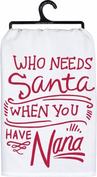 PBK XMAS KITCHEN TOWEL NANA