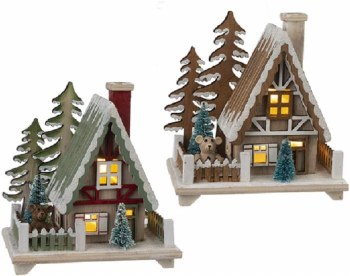 GANZ B/O LED HOLIDAY HOUSE
