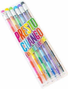 OOLY PRESTO CHANGO ERASABLE CRAYONS 6CT