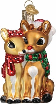 OLD WORLD CHRISTMAS RUDOLPH &amp; CLARICE
