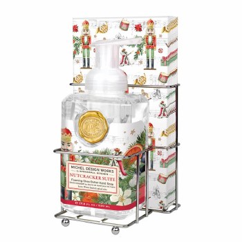 MICHEL FOAMING SOAP GIFTSET NUTCRACKER