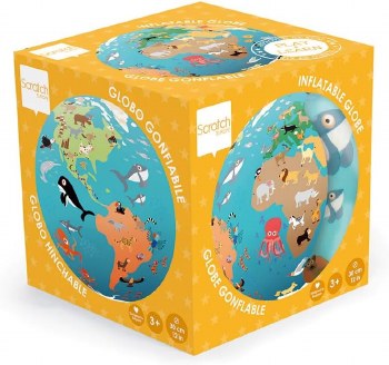 SCRATCH INFLATABLE GLOBE