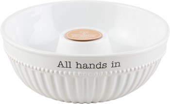 MUD PIE ALL HANDS IN SERVING BOWL