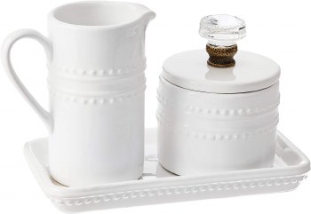 MUD PIE DOORKNOB CREAM &amp; SUGAR SET