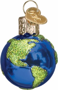 OLD WORLD CHRISTMAS MINI EARTH ORN