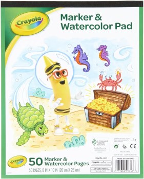 CRAYOLA MARKER &amp; WATERCOLOR PAD
