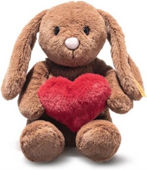 STEIFF HOPPIE BROWN RABBIT LOVE