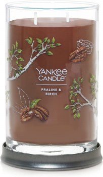 YANKEE SIGNATURE LG TUMBLER PRALINE/BIRC