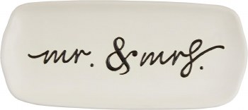 MUD PIE MR &amp; MRS EVERYTHING DISH