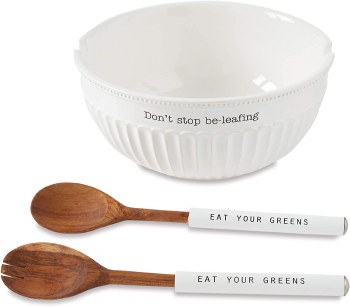 MUD PIE FLUTED SALAD BOWL SET