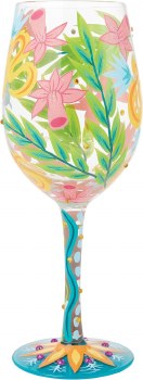 LOLITA WINE GLASS FASHION FLORALS