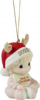 PRECIOUS MOMENTS 2023 BABY GIRL ORNAMENT