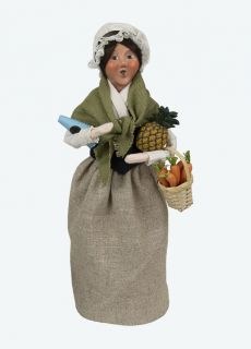 BYERS' CHOICE COLONIAL SHOPPING WOMAN
