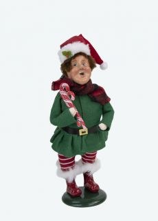 BYERS' CHOICE ELF W/CANDY CANES