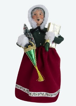 BYERS' CHOICE MRS CLAUS W/ORNAMENTS