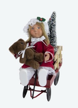 BYERS' CHOICE TODDLER IN WAGON