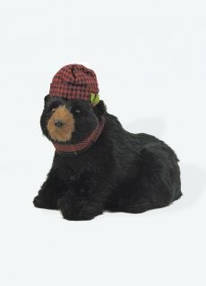 BYERS' CHOICE SEATED BLACK BEAR