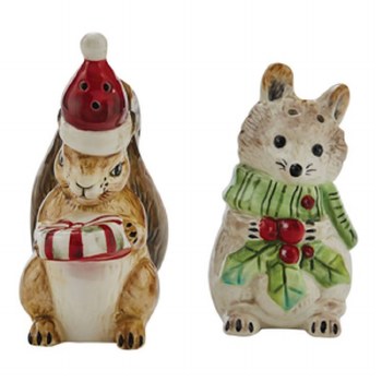 PARK DESIGNS FARMHOUSE SNOWMAN SALT/PEPP