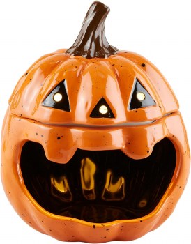MUD PIE OPEN CANDY CONTAINER PUMPKIN