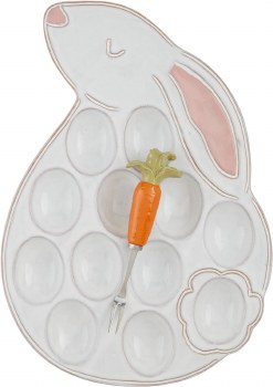 MUD PIE BUNNY DEVILED EGG TRAY