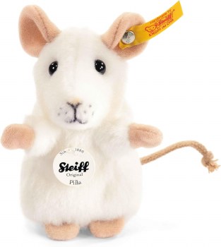 STEIFF PILLA MOUSE WHITE