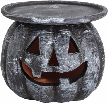 MUD PIE TERRA PUMPKIN PILLAR HOLDER