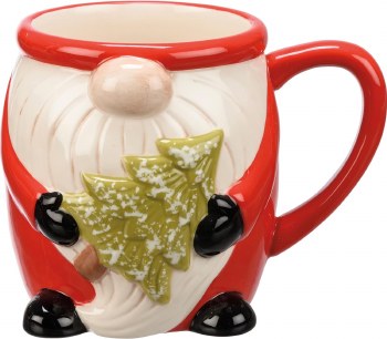 PBK XMAS MUG GNOME SANTA