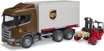 BRUDER SCANIA UPS LOGISTICS TRUCK